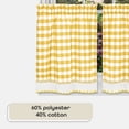 thumbnail image 3 of Cortina ACHIM Buffalo Check Juego de Pares 147x91 cm Amarillo, 3 of 6