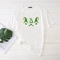 thumbnail image 2 of Pxiakgy Vente de Liquidation! T-Shirt de la Saint-Patrick pour Femmes Gnomes Mignons T-Shirt Imprimé Trèfle Manches Courtes T-Shirts Graphiques Hauts Femmes Manches Courtes Col Rond Mode Décontractée Chemise Blanche P, 2 of 4