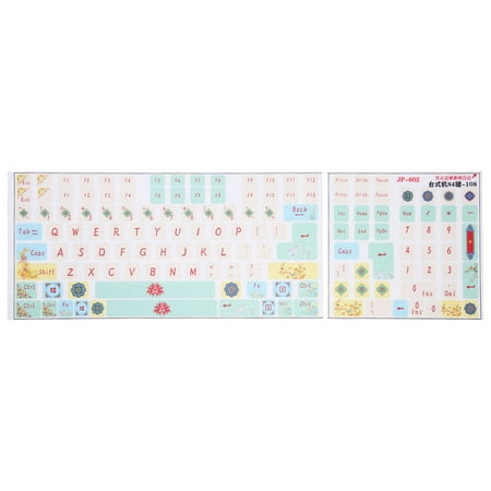 Colored Keyboard Stickers,2Pcs Mechanical Keyboard Sticker Keyboard ...