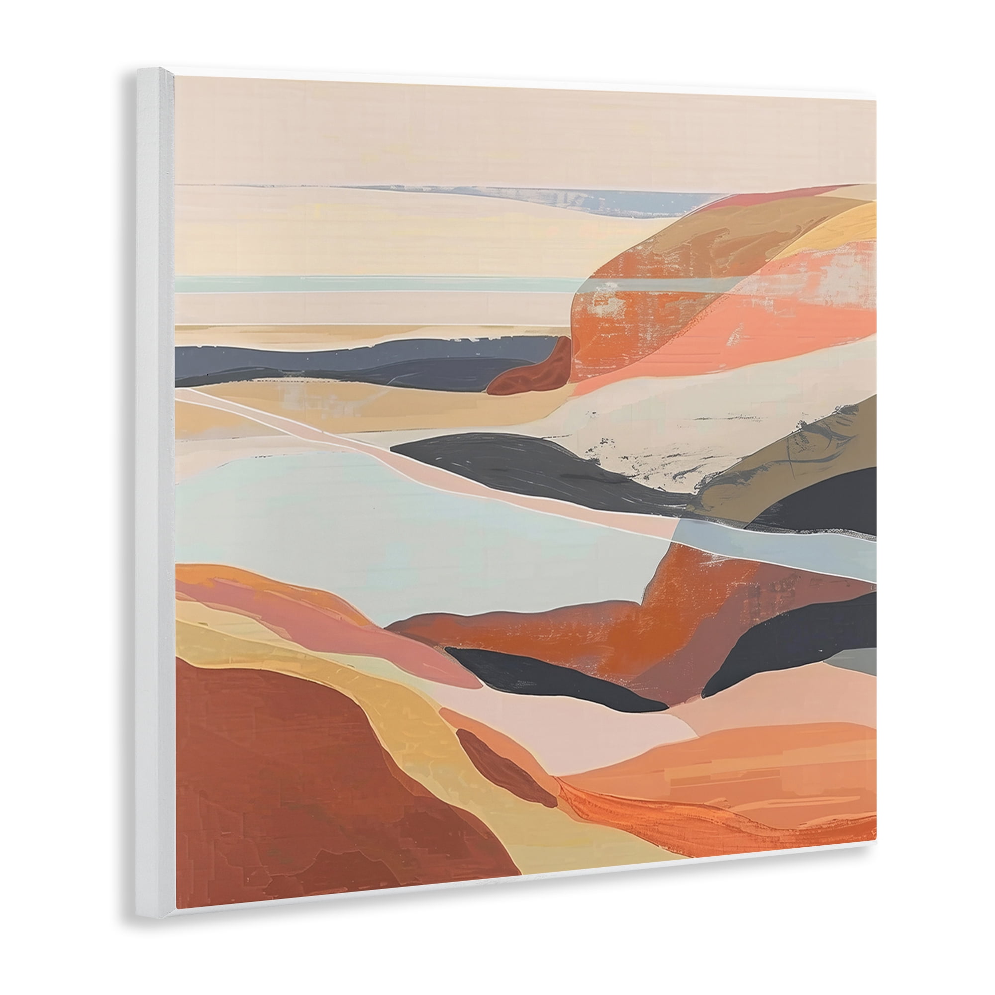 Stupell Industries Windy Desert Hills Landscape & Nature Painting Unframed Art Print Wall Art, 12 x 12
