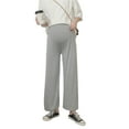 thumbnail image 5 of Pantalones de mujer embarazada Pantalones de pierna ancha de primavera y otoño Pantalones Leggings de verano Pantalones de casa finos y sueltos para embarazadas, 5 of 5