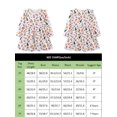 thumbnail image 5 of HWJAD Toddler Girls Cute Ruffles Long Sleeve Christmas Dress Kids Xmas Tree Holiday Party A Line Midi Dresses 2-7 Years, 5 of 9