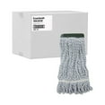 thumbnail image 3 of Rayon/Polyester Wide Floor Finish Mop Head - Medium, White/Blue (12/Carton), 3 of 9