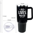 thumbnail image 2 of 40 oz Tumbler with Handle and Straw - Perfect for Mom, Best Friend, Wife, Sister, Daughter or Coworker - Christmas, Valentine''s Day, Mother''s Day-Inspirational Gifts for Women, 2 of 6