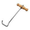 thumbnail image 1 of Extractor de gancho para con mango de madera, práctico gancho para zapatos, herramienta práctica para de vaquero de fácil agarre., 1 of 8
