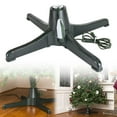 thumbnail image 1 of Rotating Base For Christmas Tree. 360 Adjustable Christmas Tree Stand Up To 7.5 Feet Tall Artificial Tree 2 Versions Black, 1 of 8