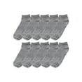 thumbnail image 1 of INSPIRAR CHIC Calcetines de tobillo bajos de 10 pares para mujer pequeños en gris, 1 of 6