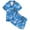 A-Blue1394, variant on WhouRiu Toddler Girl Satin Outfit Set Ocean Print Short Sleeve Tops Shorts Kids Comfortable Sleepwear Soft Wear Outfits Beige,Size 2-3 Y