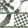 thumbnail image 4 of Cangurera con estampado a cuadros de nailon para mujer 28x14x14 cm, 4 of 6