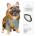 thumbnail image 3 of Fotbe Beautiful Golden Sunflower Field Sudadera con Estampado para Perros Pequeños – Suéter con Capucha para Mascotas, Tela Suave de Forro Polar con Bolsillo-X-Large, 3 of 7
