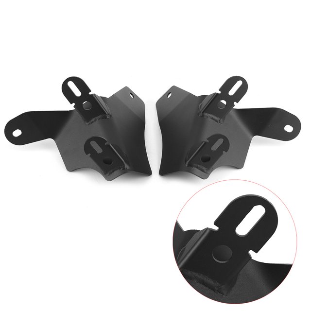 Un soporte de luz de base de lámpara de pilar Un soporte de luz de trabajo de pilar Kit de montaje de lámpara de cubo LED de parabrisas inferior doble compatible con Jeep ANGGREK Otros