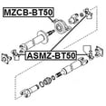thumbnail image 2 of Febest CROSS SHAFT JOINT, DRIVE SHAFT 27X95 # ASMZ-BT50 OEM 37126-EA028, 2 of 2