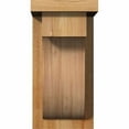 thumbnail image 2 of 6"W x 8"D x 12"H Del Monte Rough Sawn Corbel w/Backplate, Western Red Cedar, 2 of 9