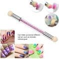 thumbnail image 2 of Qianli Nail Art Sponge Brush Double Head Sponge Brush Nail Polish Render Gradient Tool Include 4 Replacement Brush Heads Nail Art Brush Nails Nails Accessories, 2 of 5