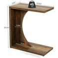 thumbnail image 2 of Tribesigns Table d'Appoint en Forme de C pour Canapé, Table d'Appoint pour Petit Espace, Petite Table de Sofa pour Salon, 2 of 5