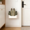 thumbnail image 6 of Wall-Mounted Umbrella & Slipper Rack with Drip Tray, Adhesive Mount for Bathroom, Entryway, or behind Door Storage, Style B, by IHXORA, 6 of 6