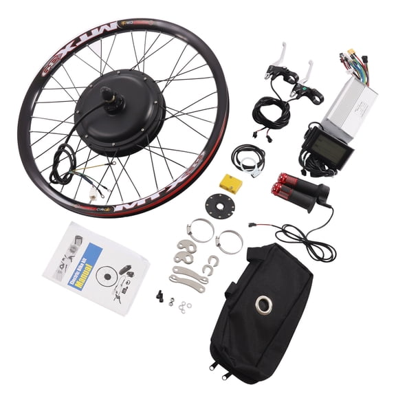 26'' Rear Wheel 72V 2000W Electric Bicycle Conversion Kit E Bike Hub Motor W/LCD