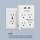 thumbnail image 5 of Extensor DEWENWILS de 4 salidas con enchufe múltiple, 2 USB 3.1 A 1080J, 5 of 7