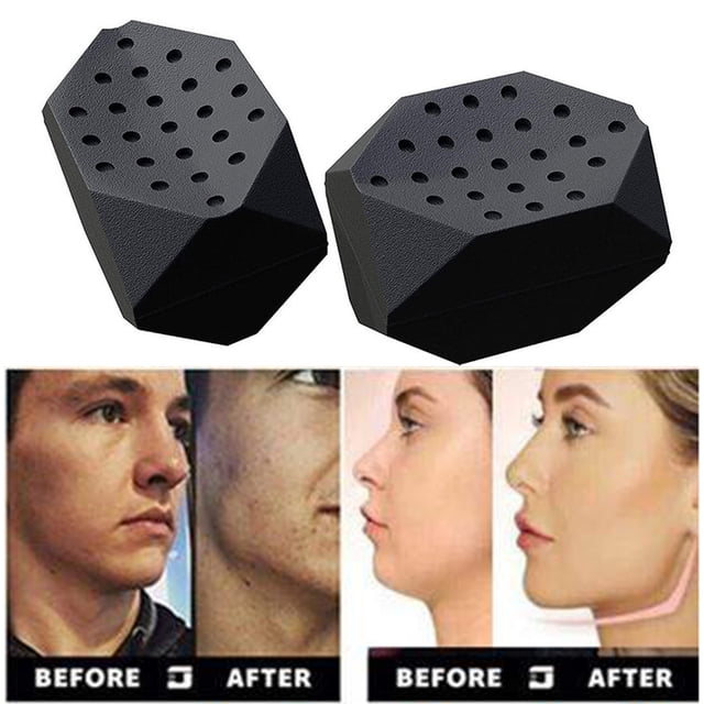 Mandíbula Ejercitador de silicona Facial Muscle Trainer Jawline Ejercicio Ball (Negro) Ndcxsfigh Nuevos Originales