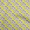 thumbnail image 1 of oneOone Cotton Poplin Twill Yellow Fabric Abstracts Craft Projects Decor Fabric Printed By The Yard 56 Inch Wide, 1 of 4