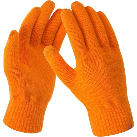 Women's Winter Touchscreen Wool Magic Gloves Warm Knit Fleece Lined for Women 1Pairs