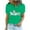 Green, variant on Patlollav Women Tees Under $10, Women's Round Neck Tops Printed T-Shirt Comfortable Short Sleeve Blouses for Easter