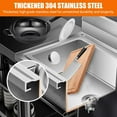 thumbnail image 6 of Free Standing Stainless-Steel Sink，Outdoor Kitchen Commercial Utility Sink Single Bowl Kitchen Sink,Portable Laundry Sink With Hot and Cold Water for Restaurant Indoor&Outdoor 20 * 20 * 31.5inch, 6 of 8