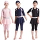 thumbnail image 3 of Traje de baño para niñas Traje de baño para niños Conjunto modesto de Burkini Natación Playa-Rosa-130 Sailing Electrónica, 3 of 5
