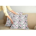 thumbnail image 2 of Ambesonne Paris Throw Pillow Cover 2 Pack, Pink Kiss Eiffel Love, 18", White Black Pink, 2 of 7