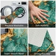 thumbnail image 3 of Susaid Emerald Color Gold Marble Print Doormat,Porch Decor,Housewarming Decor Gift Doormat,Funny Flannel Floor Mat,Funny Doormat 24x16 Inch, 3 of 7
