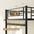 thumbnail image 5 of Bed Frame Twin size loft bed frame with storage. Easy to assemble. The slats are securely fastened to the metal frame with a buckle design and no springs are required.,Platform Bed Frame, 5 of 9