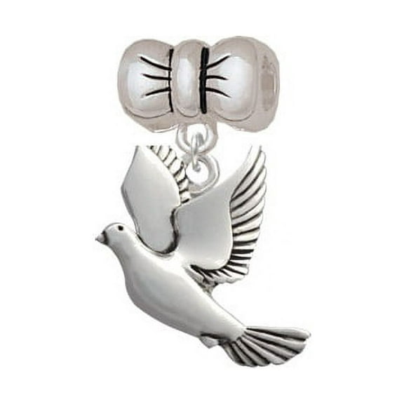 Dove - Bow Charm Bead