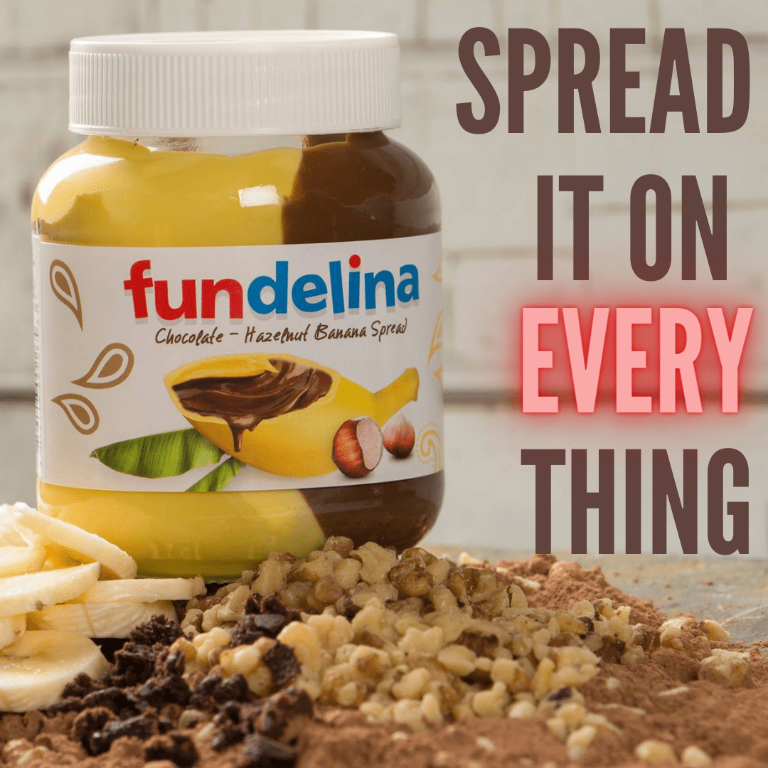 Fundelina Hazelnut Spread Multi pack with Strawberry, Banana and Vanilla