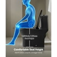 thumbnail image 6 of KFFKFF One-Piece Elongated Toilet, Dual-Flush 1.0/1.28 GPF, Bathroom Toilet with Comfortable Seat, Standard Height, Easy-to-Clean Skirted Design, 12″ Rough-In, Matte Black Finish, 6 of 9