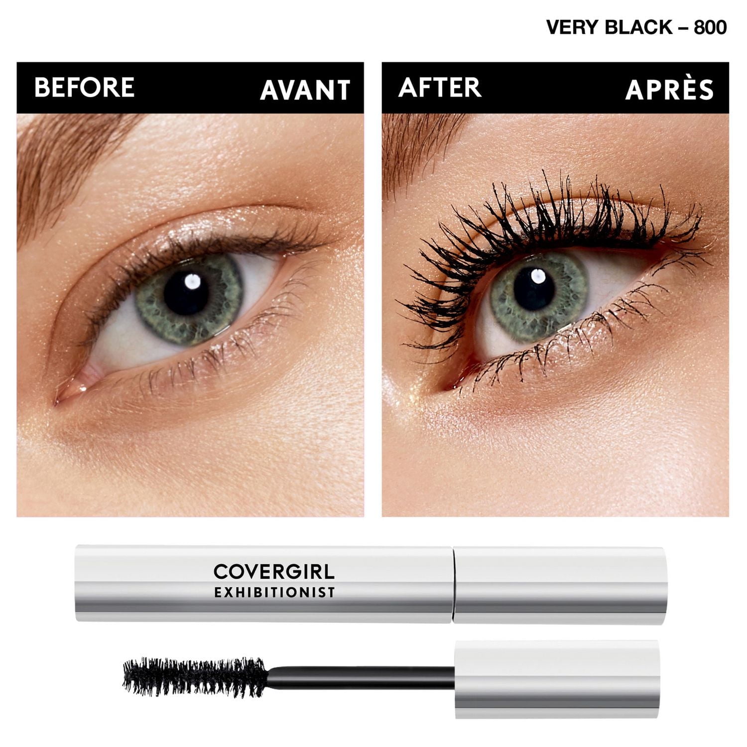 COVERGIRL Exhibitionist Mascara, Volumizing, Easy Glide, No Smudge, 100% Cruelty-Free