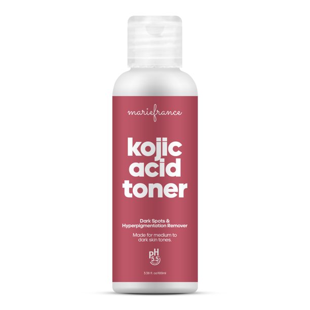 Glycolic + Kojic Acid Skin Brightening Toner for Face Clears Dark