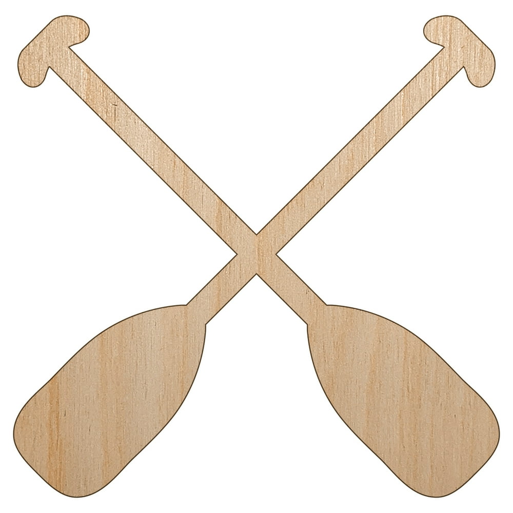 Paddles Oar Canoes Kayaks Rafting Wood Shape Unfinished Piece Cutout