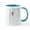White/Blue Inside, variant on CafePress - Red Cardinal Bird Snow Birch Trees Mugs - 11 oz Ceramic Mug - Novelty Coffee Tea Cup