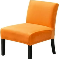 Armless Accent Chair Covers, Stretch Armless Chair Slipcover Velvet Removable Covers Furniture Protector for Living Room Bedroom