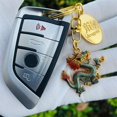 thumbnail image 2 of Polished Keychain Dragon Keychain Polished Long-lasting Decorative Faucet Design Exquisite Key Holder for Good Luck Fade-resistant Comfortable Touch, 2 of 8