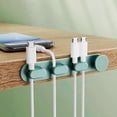 thumbnail image 2 of Under Desk Cable Organizers Adhesive Mounting Cord Management Clip For Charging Wires And Data Cables, 2 of 8