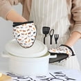 thumbnail image 6 of Pofeuu Horses Print Thickened Mini Silicone Oven Mitts Heat Resistant, Rubber Oven Mitt Gloves, Finger Pinch Grips, Pot Holder, Silicone Potholder, 6 of 7