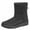 Black, variant on Women's Winter Boots Waterproof Nonslip Furry Lining Snow Ankle Booties Wedge Sole Lightweight Outdoor Walking Cozy Warm Shoes with Side Zipper