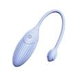 thumbnail image 4 of Juguete vibrador para adultos con control remoto, de silicona, seguro, 9 modos, unisex, resistente al agua, juguete vibrador de masaje, color azul, 4 of 15