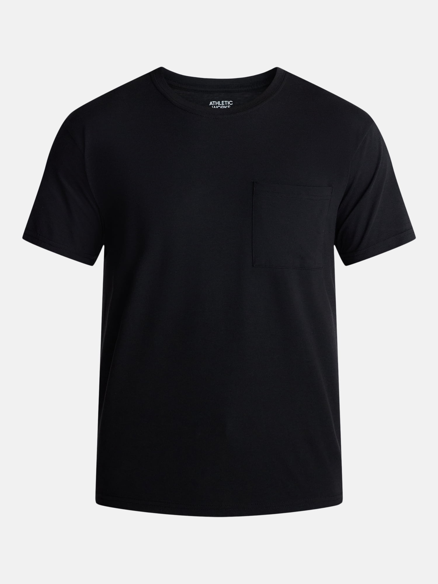 Athletic Works Men's and Big Men's Tri Blend Pocket Tee, Sizes XS-4XLT