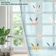 thumbnail image 4 of Yayeee Window Curtains Light Filtering 63"x52" Grommet Panel Pair Home Living Room Decor, Blue Rabbits, 4 of 7