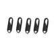 thumbnail image 1 of Detachable Zipper Pulls Replacement 5-Pack Metallic black, 1 of 3