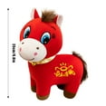 thumbnail image 3 of 10 Inch 2026 Year Of The Horse Stuffed Animals Chinese New Year Plush Horse Mascot Doll Toys Zodiac Decor For Spring Festival Lunar New Years Gifts Blessing Souvenir Decor(Get Rich Character Horse), 3 of 6