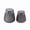 Gray, variant on Aria Home Fleurine Set of 2 Frosted Glass Vases Table Decor, Holiday & Living Room Accent