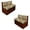 Beige-Rooster Hen Sunflower, variant on SCRAWLGOD Plumeria Polynesian Print Stretchable RV Dinette Cushions Slipcover, 2 Backrest Cover and 2 Bench Cover Non Slip Breathable RV Dinette Booth Cushions Slipcover